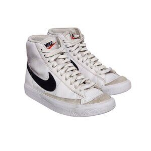 Nike Blazer Mid 77 White Black GS DA4086-100 Leather Suede Sneaker 3.5Y